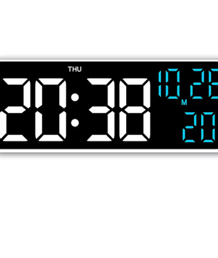 Digitale LED Wekker met Temperatuur, Datum en Spraakbesturing – Nachtmodus en Dubbel Alarm