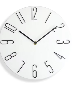 Scandinavische Minimalistische Wandklok met Stil Quartz Uurwerk – Moderne Wanddecoratie 30 cm