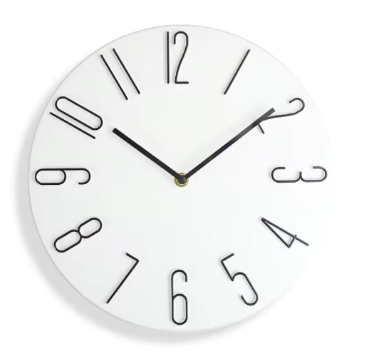 Scandinavische Minimalistische Wandklok met Stil Quartz Uurwerk – Moderne Wanddecoratie 30 cm