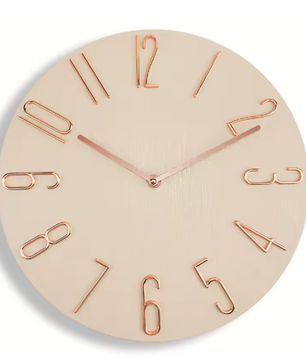 Scandinavische Minimalistische Wandklok met Stil Quartz Uurwerk – Moderne Wanddecoratie 30 cm