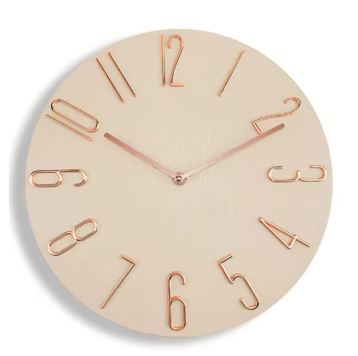 Scandinavische Minimalistische Wandklok met Stil Quartz Uurwerk – Moderne Wanddecoratie 30 cm