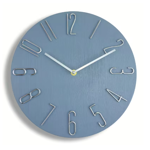 Scandinavische Minimalistische Wandklok met Stil Quartz Uurwerk – Moderne Wanddecoratie 30 cm