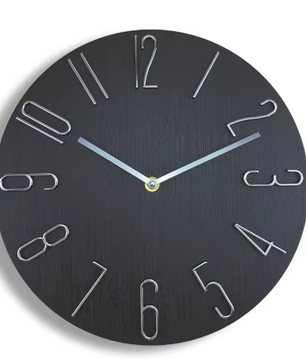 Scandinavische Minimalistische Wandklok met Stil Quartz Uurwerk – Moderne Wanddecoratie 30 cm