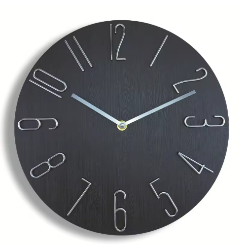 Scandinavische Minimalistische Wandklok met Stil Quartz Uurwerk – Moderne Wanddecoratie 30 cm