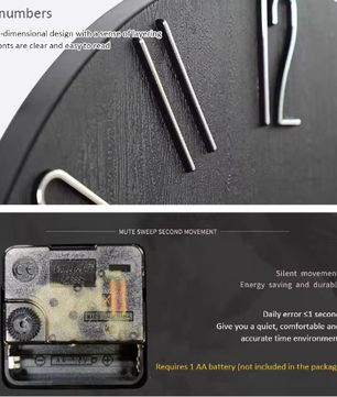 Scandinavische Minimalistische Wandklok met Stil Quartz Uurwerk – Moderne Wanddecoratie 30 cm