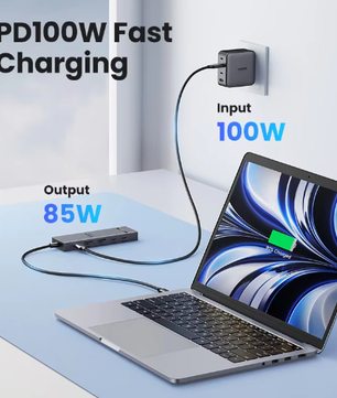 USB-C Hub 10Gbps met 4K 60Hz HDMI en PD Opladen – Multifunctioneel Docking Station