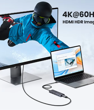USB-C Hub 10Gbps met 4K 60Hz HDMI en PD Opladen – Multifunctioneel Docking Station