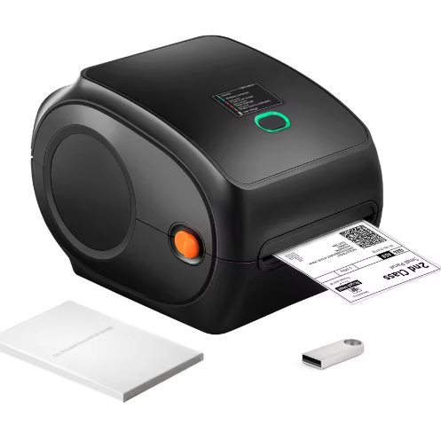 Thermische Labelprinter 300 DPI met Bluetooth en Automatische Labelherkenning – Verzendlabel Printer