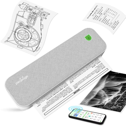 Draagbare Thermische Printer voor Documenten en Labels – Inktloze Mobiele Printer 203 DPI