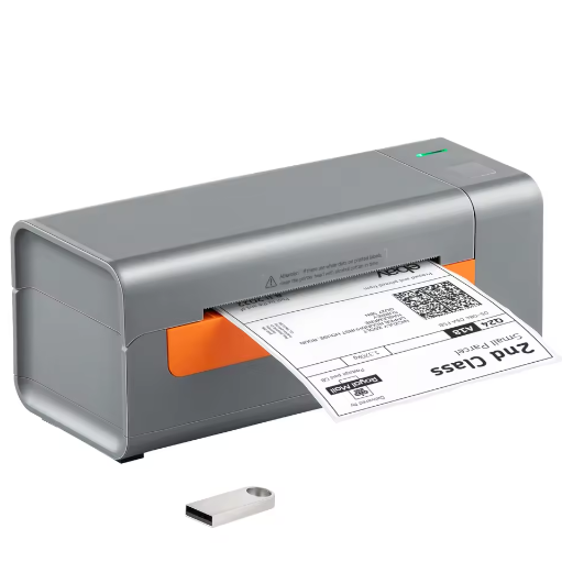 Thermische Verzendlabelprinter met Automatische Labelherkenning – Desktop Labelprinter 203 DPI