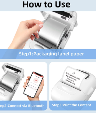Draagbare Handheld Label Maker met Stickerprinter – Compacte Etiketteermachine voor DIY Labels