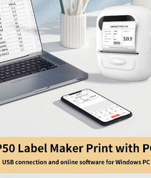 Draagbare Handheld Label Maker met Stickerprinter – Compacte Etiketteermachine voor DIY Labels