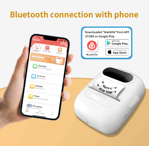 Draagbare Handheld Label Maker met Stickerprinter – Compacte Etiketteermachine voor DIY Labels