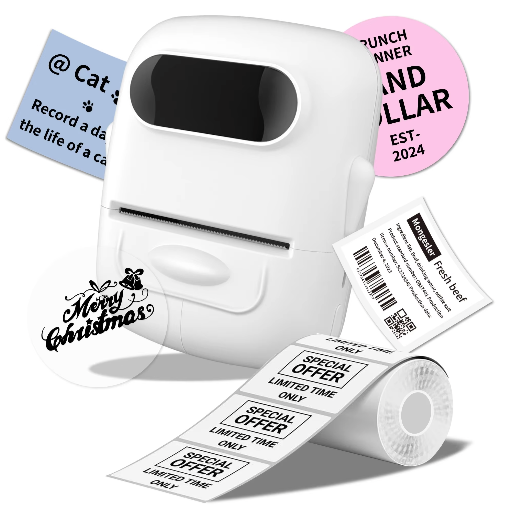 Draagbare Handheld Label Maker met Stickerprinter – Compacte Etiketteermachine voor DIY Labels