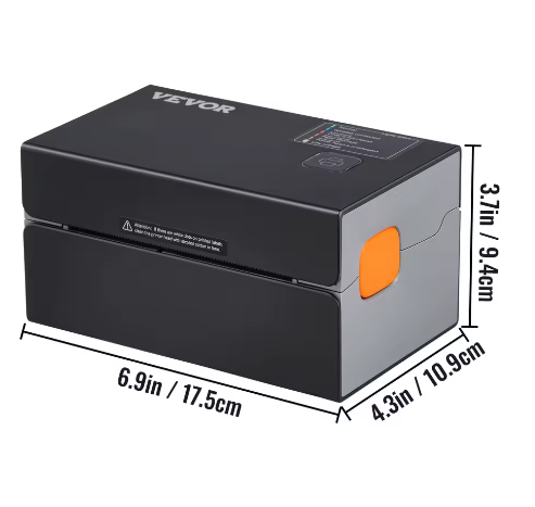 Draagbare Thermische Labelprinter 300 DPI met Bluetooth en Automatische Labeldetectie