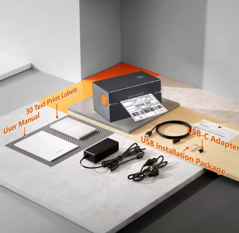 Draagbare Thermische Labelprinter 300 DPI met Bluetooth en Automatische Labeldetectie