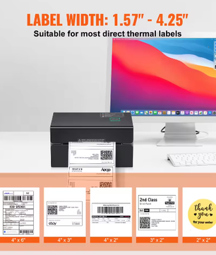 Draagbare Thermische Labelprinter 300 DPI met Bluetooth en Automatische Labeldetectie