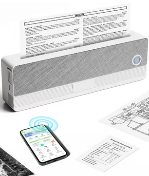Draagbare Draadloze Thermische Printer – Inktloze Mobiele Printer voor Documenten en Notities