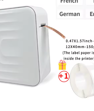 Draagbare Mini Bluetooth Stickerprinter – Inktloze Thermische Labelprinter voor Labels en Organisatie