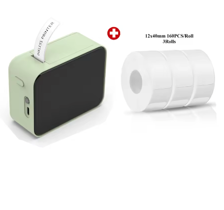 Mini Draagbare Thermische Labelprinter zonder Inkt – Bluetooth Stickerprinter en Etiketteermachine