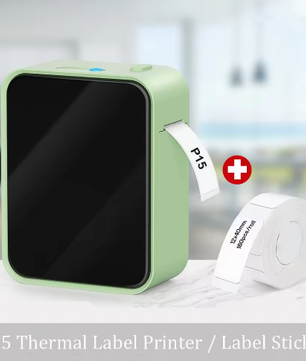 Mini Draagbare Thermische Labelprinter zonder Inkt – Bluetooth Stickerprinter en Etiketteermachine