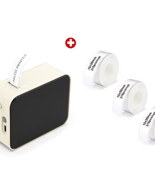 Mini Draagbare Thermische Labelprinter zonder Inkt – Bluetooth Stickerprinter en Etiketteermachine