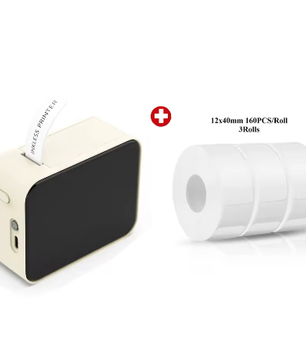 Mini Draagbare Thermische Labelprinter zonder Inkt – Bluetooth Stickerprinter en Etiketteermachine