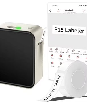 Mini Draagbare Thermische Labelprinter zonder Inkt – Bluetooth Stickerprinter en Etiketteermachine