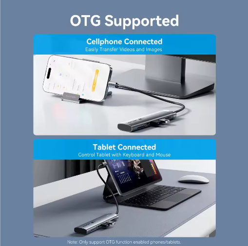 USB-C Hub 7-in-1 met 4K 60Hz HDMI, USB 3.0, SD/TF en PD 100W – Multifunctioneel Docking Station