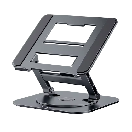 360° Draaibare Laptopstandaard Aluminium – Verstelbare Bureauverhoger voor Notebook