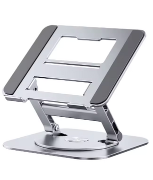 360° Draaibare Laptopstandaard Aluminium – Verstelbare Bureauverhoger voor Notebook