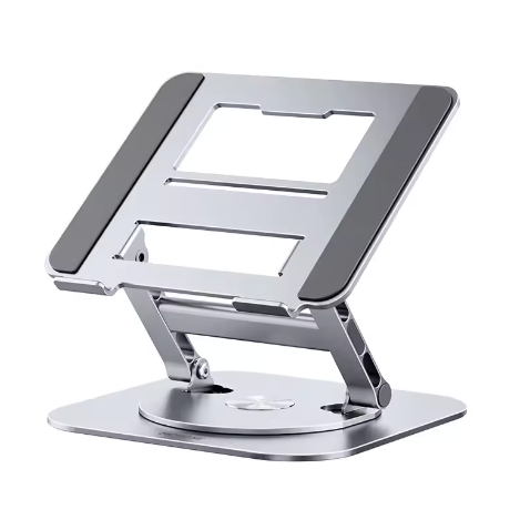 360° Draaibare Laptopstandaard Aluminium – Verstelbare Bureauverhoger voor Notebook