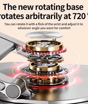 360° Draaibare Laptopstandaard Aluminium – Verstelbare Bureauverhoger voor Notebook