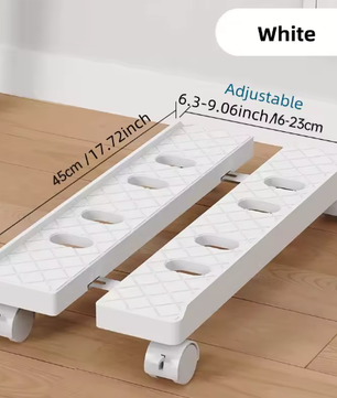 Verstelbare PC Torenstandaard met Wielen – Mobiele CPU Houder voor Onder Bureau