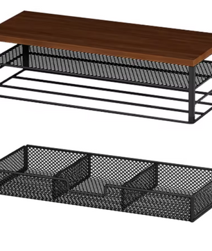 2-Laags Monitor Standaard met Lade – Bureau Organizer en Computer Verhoger