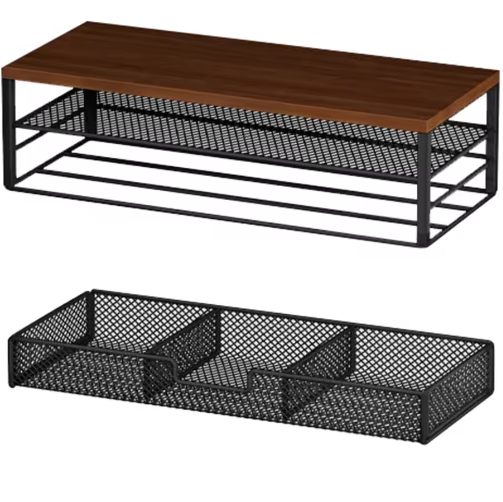 2-Laags Monitor Standaard met Lade – Bureau Organizer en Computer Verhoger