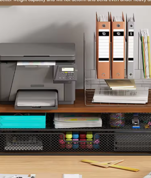 2-Laags Monitor Standaard met Lade – Bureau Organizer en Computer Verhoger