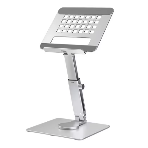 360° Roterende Aluminium Tabletstandaard – Opvouwbaar en Verstelbaar Bureauhouder