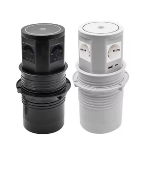 Pop-up Inbouw Stopcontact met USB, Type-C en Draadloos Opladen