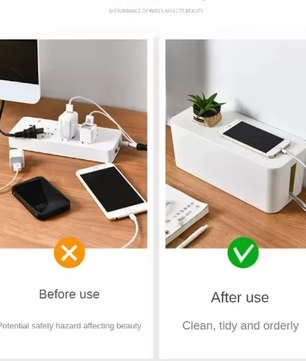 Kabelopbergdoos Desktop Kabelbeheer Stofdichte Organizer