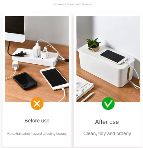 Kabelopbergdoos Desktop Kabelbeheer Stofdichte Organizer