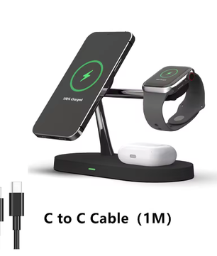 3-in-1 Draadloze Opladerstandaard Magnetisch Snellaadstation