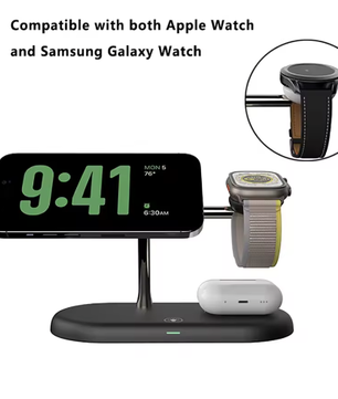 3-in-1 Draadloze Opladerstandaard Magnetisch Snellaadstation