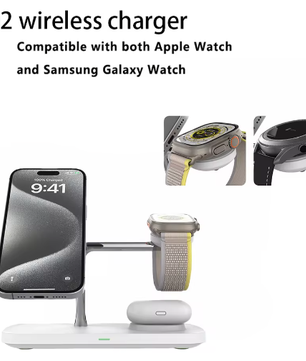 3-in-1 Draadloze Opladerstandaard Magnetisch Snellaadstation