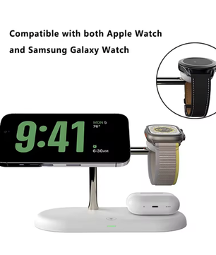 3-in-1 Draadloze Opladerstandaard Magnetisch Snellaadstation