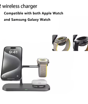 3-in-1 Draadloze Opladerstandaard Magnetisch Snellaadstation