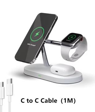 3-in-1 Draadloze Opladerstandaard Magnetisch Snellaadstation