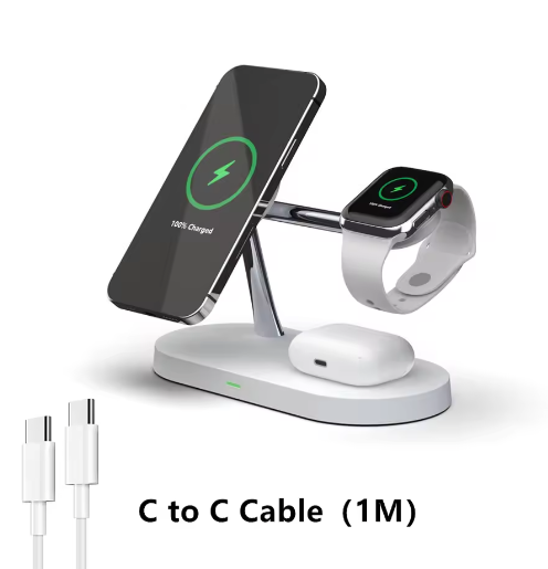 3-in-1 Draadloze Opladerstandaard Magnetisch Snellaadstation