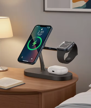 3-in-1 Draadloze Opladerstandaard Magnetisch Snellaadstation