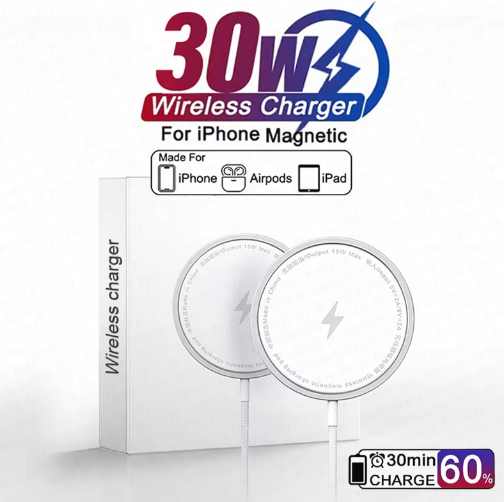 Magnetische Draadloze Oplader met Type-C – Snelladende Laadpad voor Smartphone